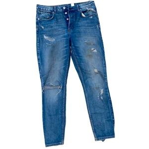 H&M &Denim Men’s 33 Waist Vintage Skinny Destroyed Distressed Used Condition